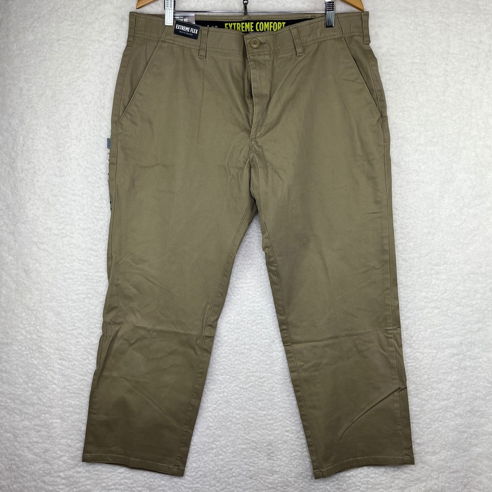 Lee Performance Extreme Comfort Straight Fit Khaki Pants 38x29 4273580